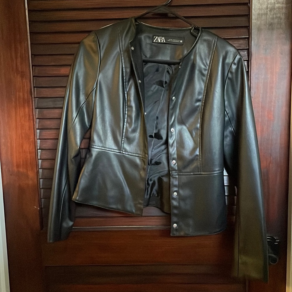 Zara leather jacket